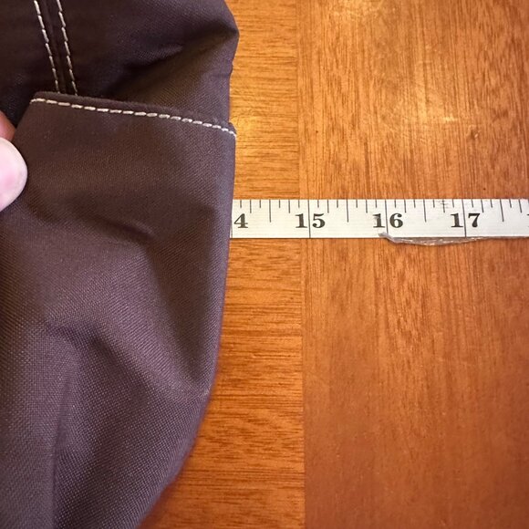 Kenneth Cole Reaction Brown Tote Bag With Contrast Stitching & Multiple Pockets - Picture 4 of 6